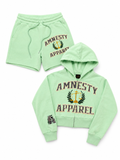Mint/Gray Chenille Short Set