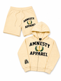 Cream/Black Chenille Short Set